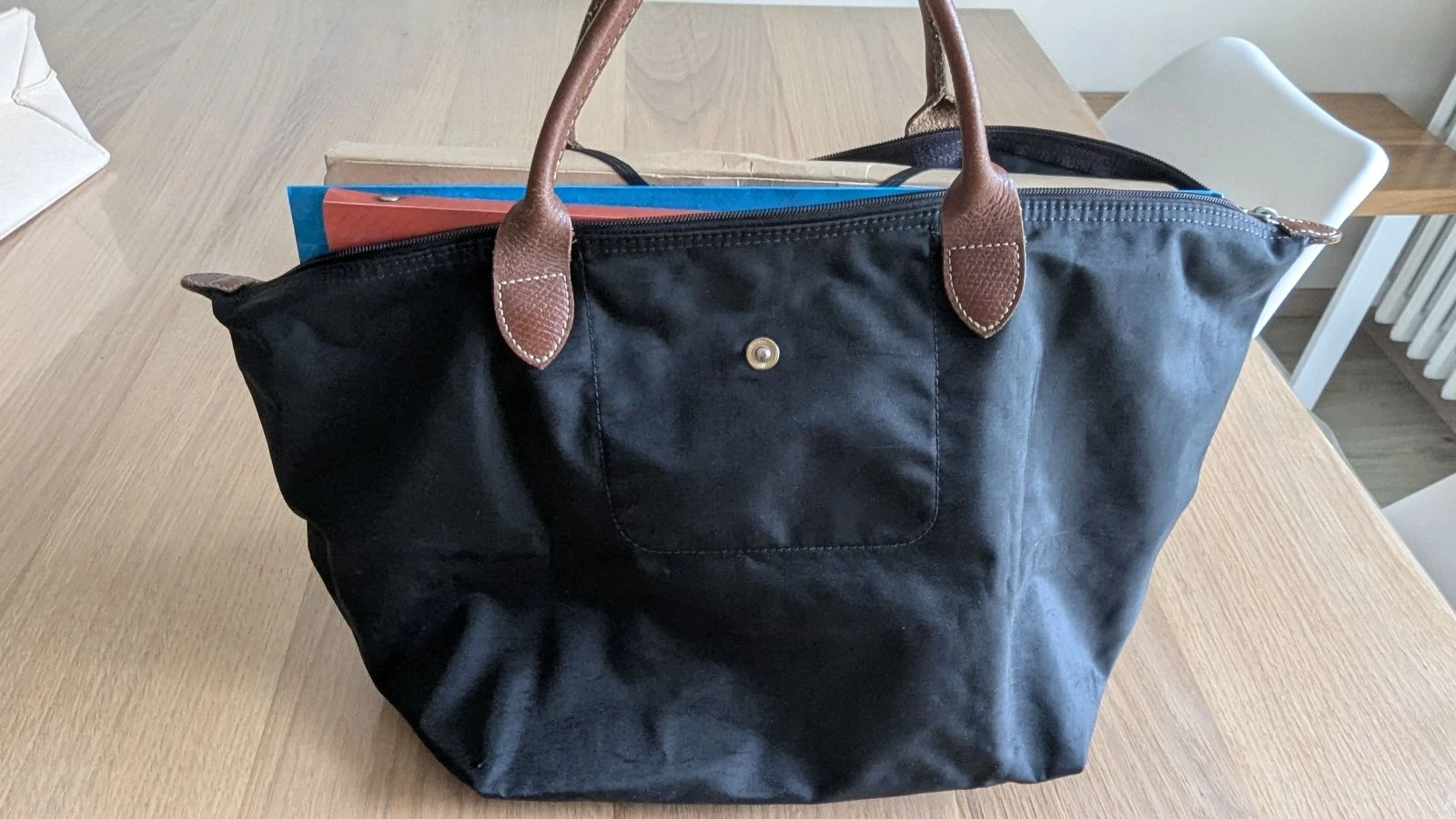 Bolso tote Longchamp - Negro - Tamaño L Perfecto para las clases – photo 10